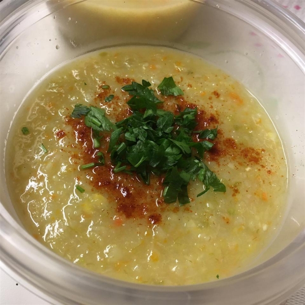 Potato, Leek, Carrot and Turmeric Soup