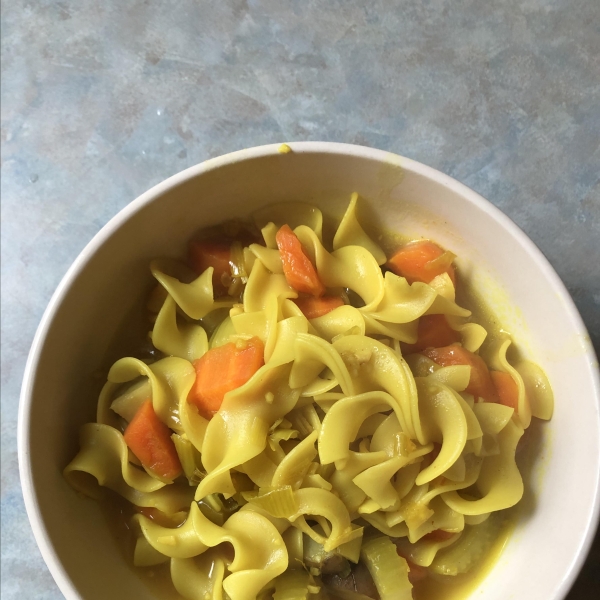 Potato, Leek, Carrot and Turmeric Soup