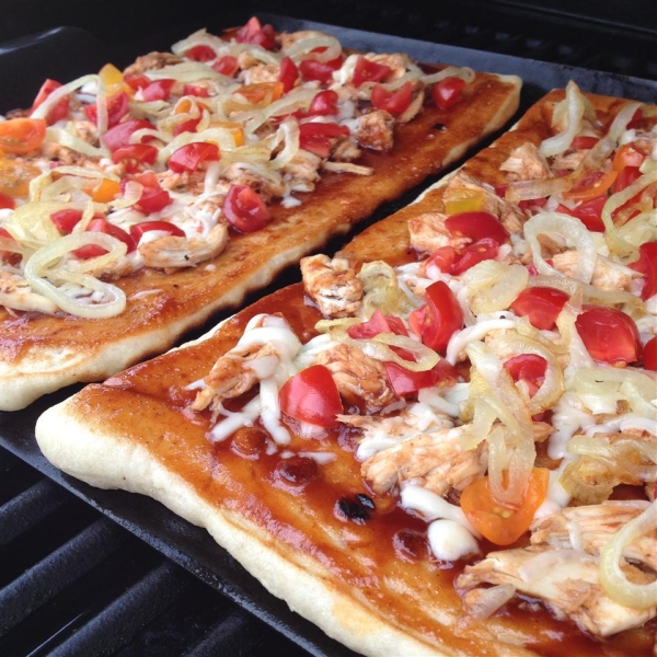 Barbeque Chicken Grilled Pizza