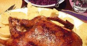 Roast Duck with Chestnut Stuffing