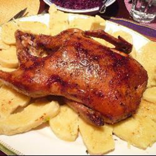 Roast Duck with Chestnut Stuffing