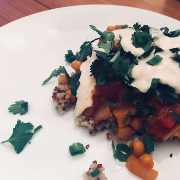 Moroccan Chickpea Stew with Quinoa