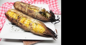 Grilled Corn with Green Chile