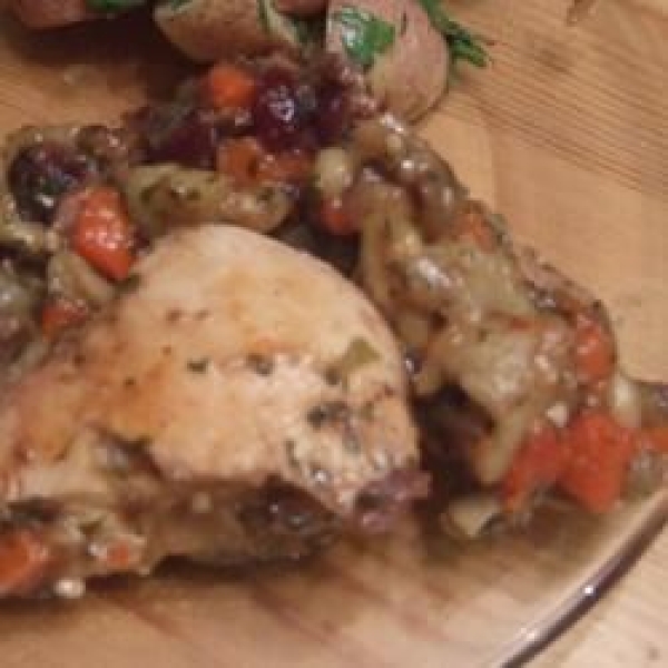 Chicken with Sausage and Dried Fruit