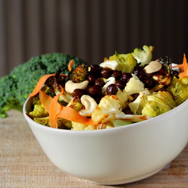 Broccoli Cauliflower Chickpea Bowl