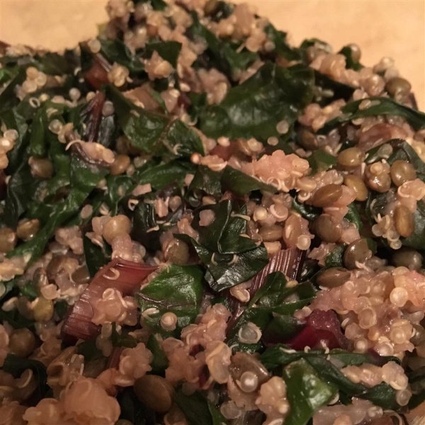 Quinoa Chard Pilaf