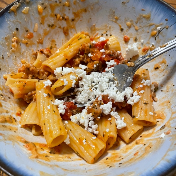 Mama's Goat Cheese Rigatoni