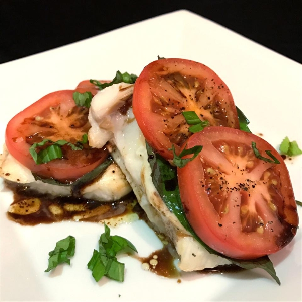 Alaskan Halibut Caprese