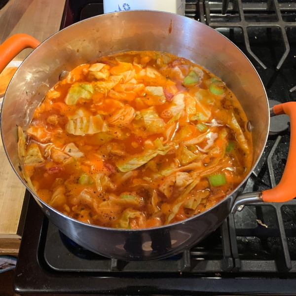 Cabbage and Smoked Sausage Soup