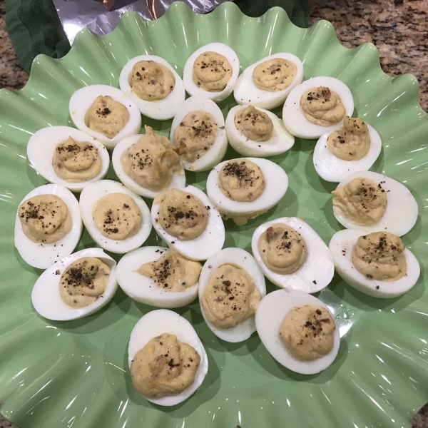 Bacon Balsamic Deviled Eggs