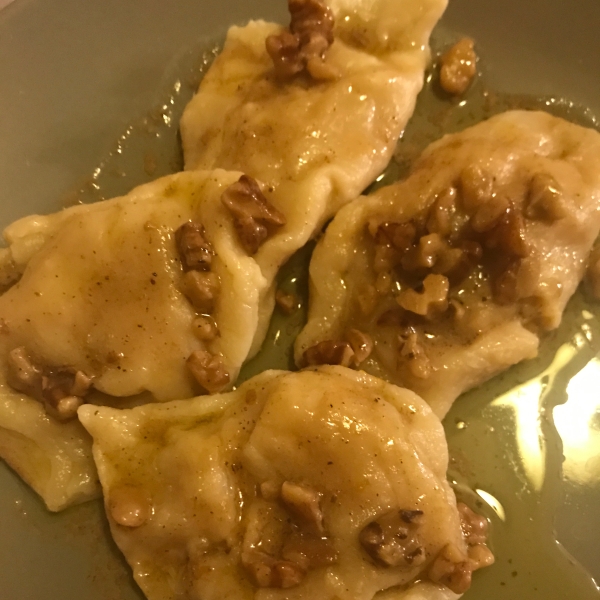 Butternut Squash Ravioli with Sage-Brown Butter Sauce