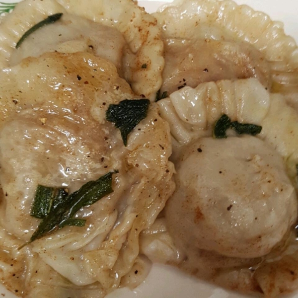 Butternut Squash Ravioli with Sage-Brown Butter Sauce