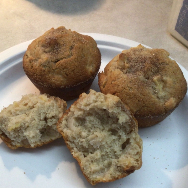 Jumbo Apple-Walnut Muffins