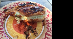 Spicy Grilled Stuffed Chicken Breast Sandwich