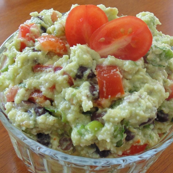 Cheesy Black Bean Guacamole