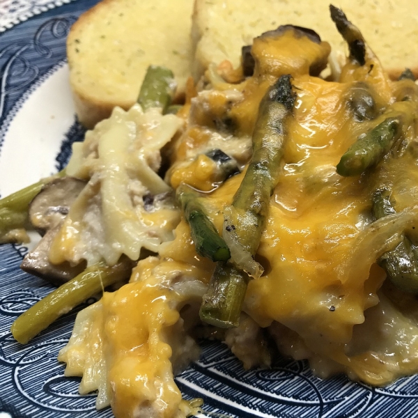 Tuna Noodle Asparagus Casserole