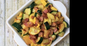 Summer Squash Saute with Bacon