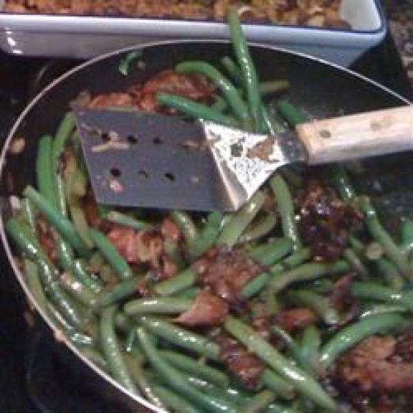 Green Beans with Smokey Bacon Vinaigrette