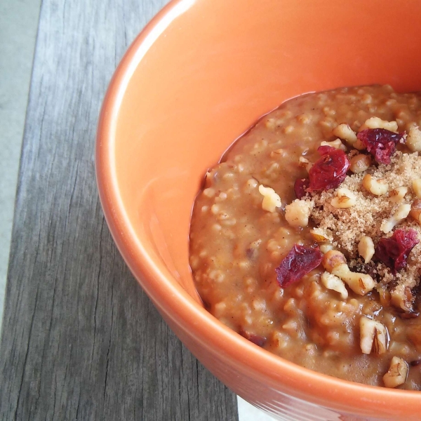 Instant Pot® Cranberry-Pumpkin Steel Cut Oatmeal