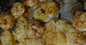 Broiled Lemon and Garlic Tiger Prawns