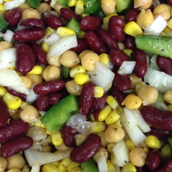 Three Bean Salad with Corn