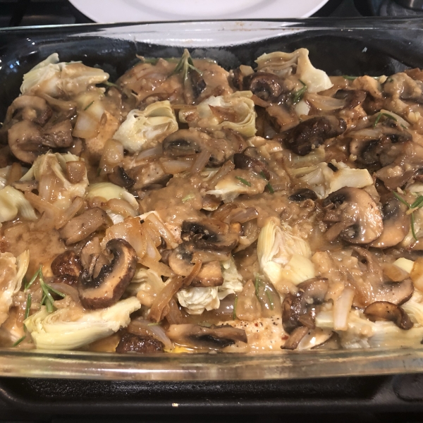 Chicken with Artichokes and Mushrooms