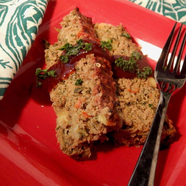 Buffalo Veggie Quinoa Meatloaf