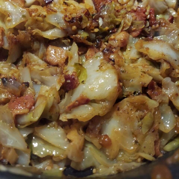 Irish Fried Cabbage with Bacon