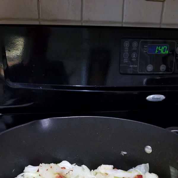 Irish Fried Cabbage with Bacon