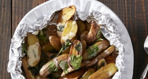Cheesy Oven Roasted Fingerling Fries