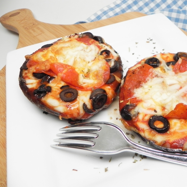 Air Fryer Portobello Pizzas for Two