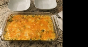 Easy Baked Chicken, Rice, and Broccoli Casserole