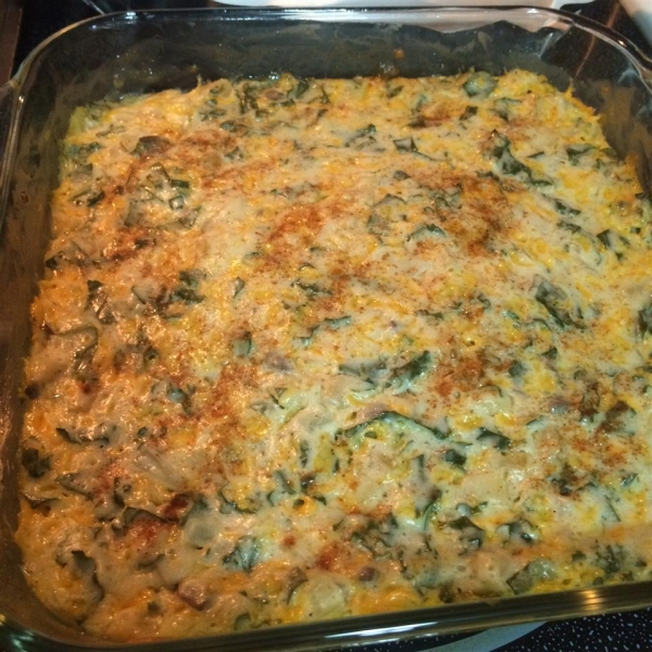 Baked Apple and Kale Casserole