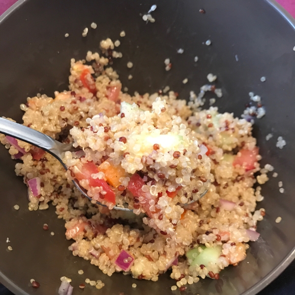 Quinoa Veggie Salad with Zesty Vinaigrette