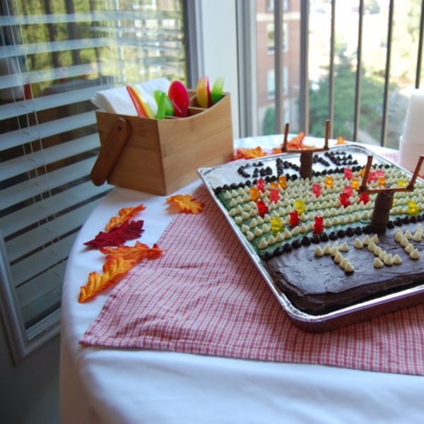 Gridiron Sheet Cake