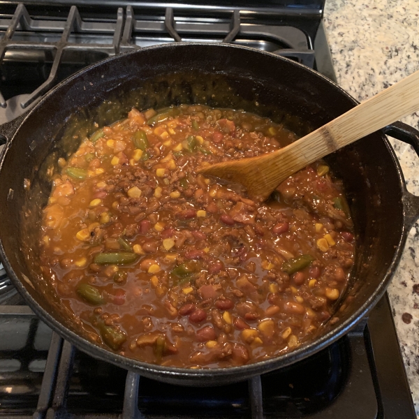 Slow Cooker Cowboy Beans