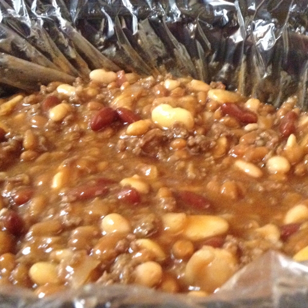 Slow Cooker Cowboy Beans