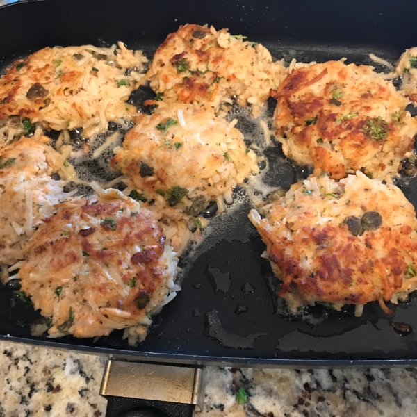 Shredded Potato Salmon Cakes