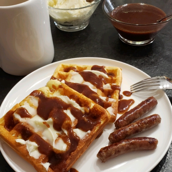 Cinnamon Roll Waffles