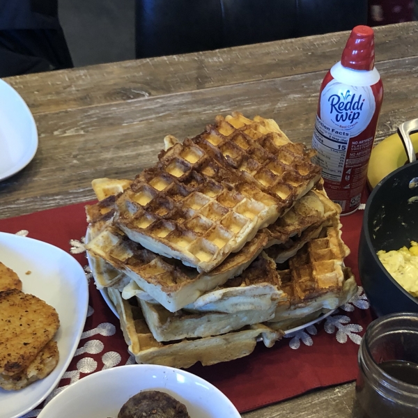 Cinnamon Roll Waffles