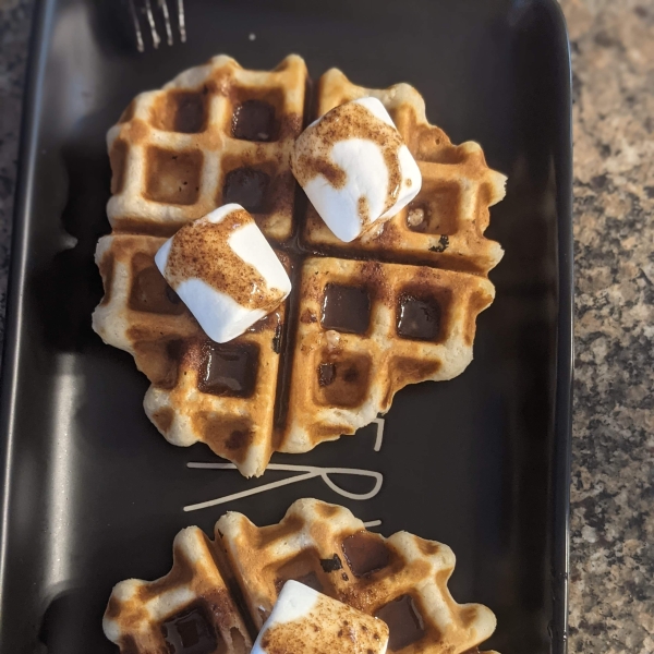 Cinnamon Roll Waffles