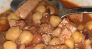 Slow Cooker Ham and Bean Stew