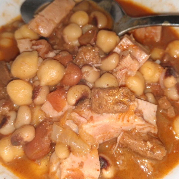 Slow Cooker Ham and Bean Stew