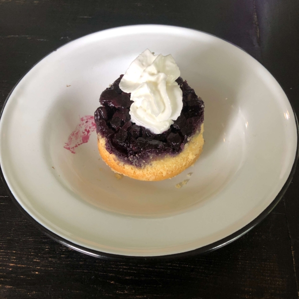 Blueberry Upside-Down Mini Cakes