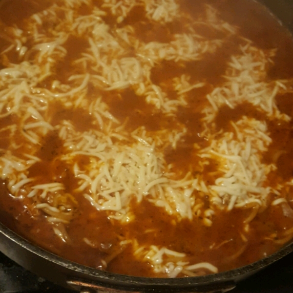 Simple Spaghetti with Chicken, Parmesan and Mozzarella