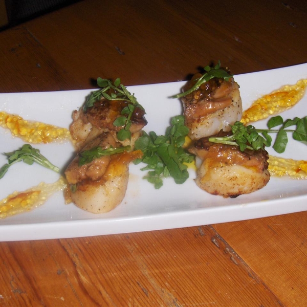 Grand Marnier® Scallops Appetizer with Fois Gras