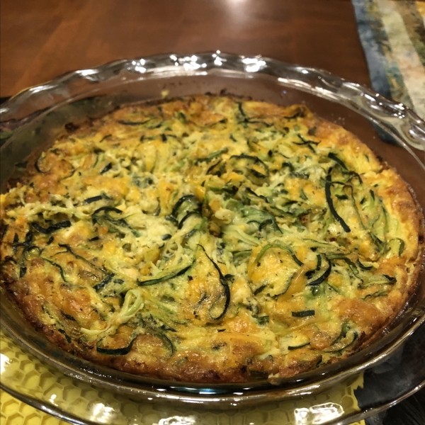 Zucchini Souffle with Monterey Jack Cheese