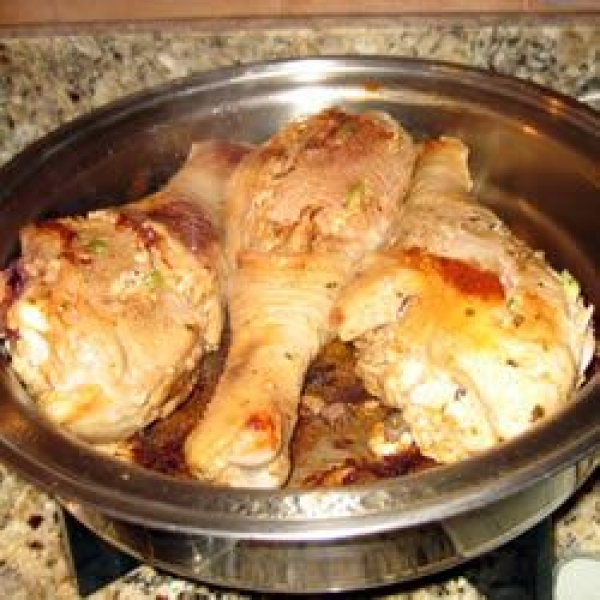 Stuffed Turkey Legs