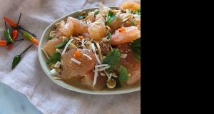 Pomelo Salad with Peanuts, Mint, and Chile