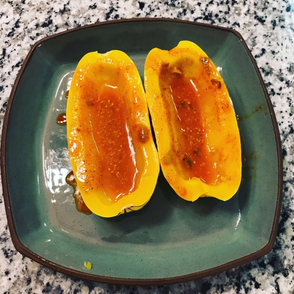 Baked Delicata Squash with Lime Butter